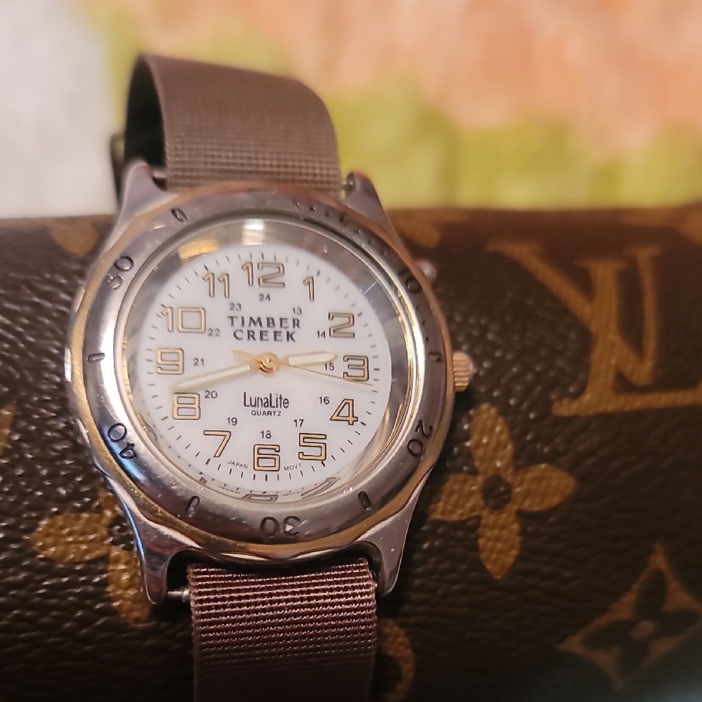 Timber Creek Mens Watch With LunaLite‎ Pushbutton Indiglo Type Light